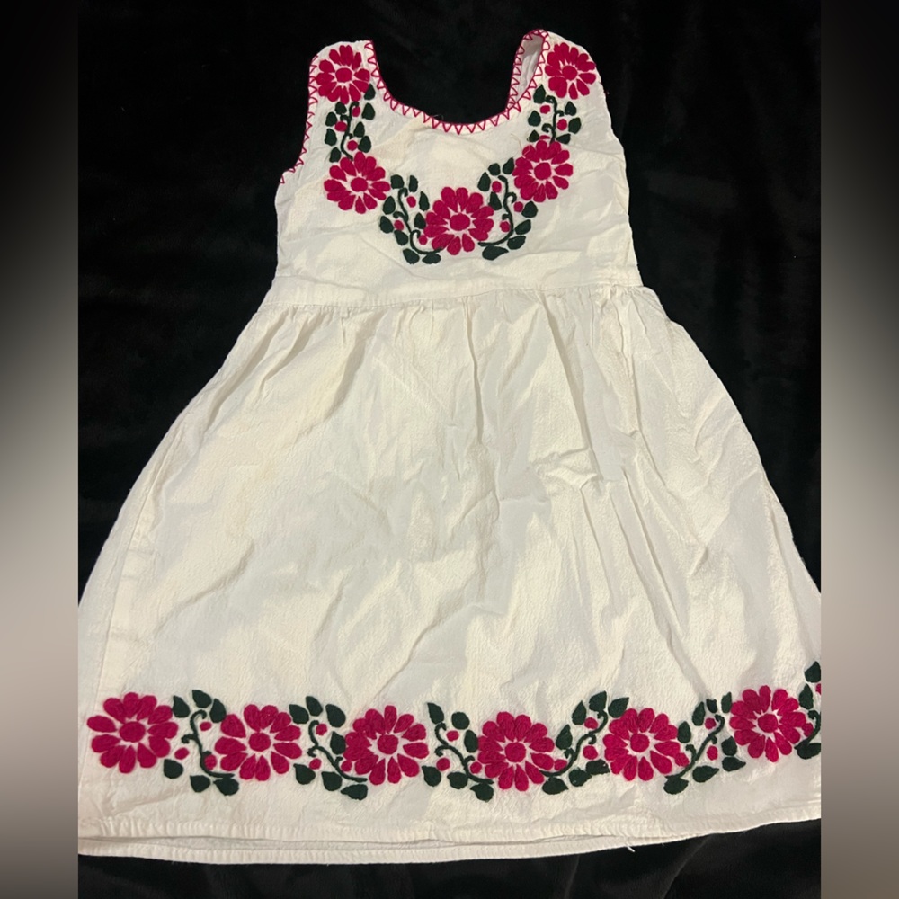 Very sweet embroidered dress made in Mexico, purchased in San Diego size 4